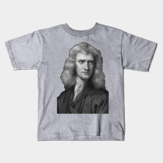 Sir Isaac Newton Kids T-Shirt by Among the Leaves Apparel